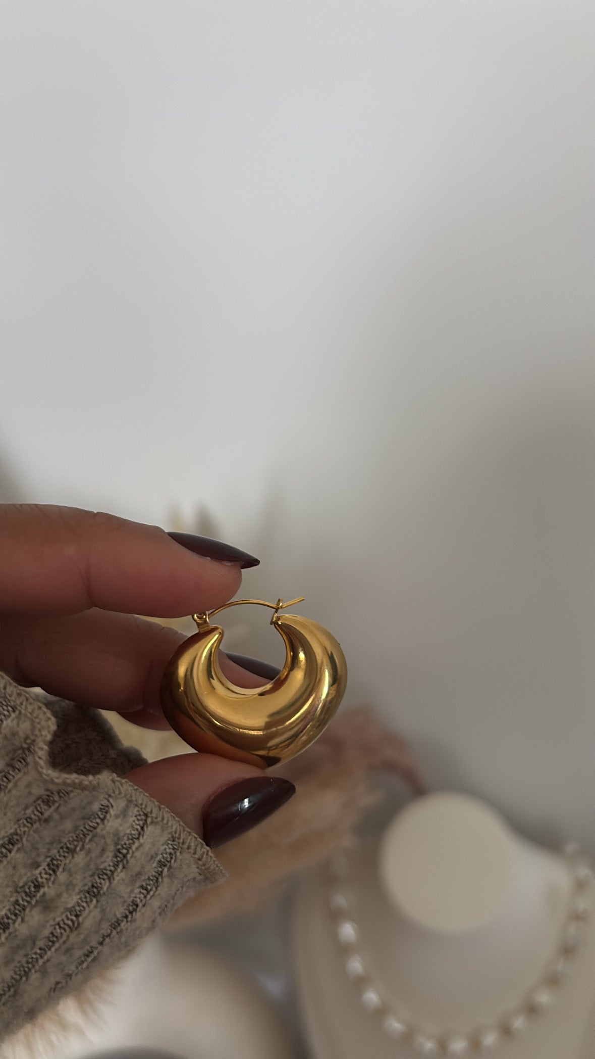 Aretes - Golden Glow Hoops ✨