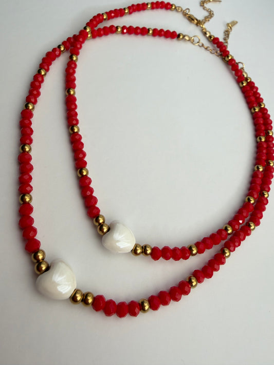Collar Corazón Valiente 🤍
