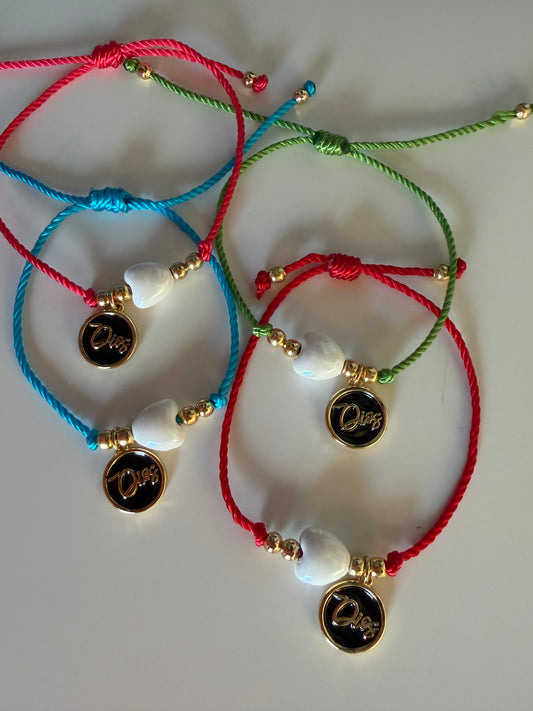 👉 Pulsera Fe & Amor Personalizada 🤍✨