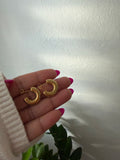 Aretes Chunky Acanalados
