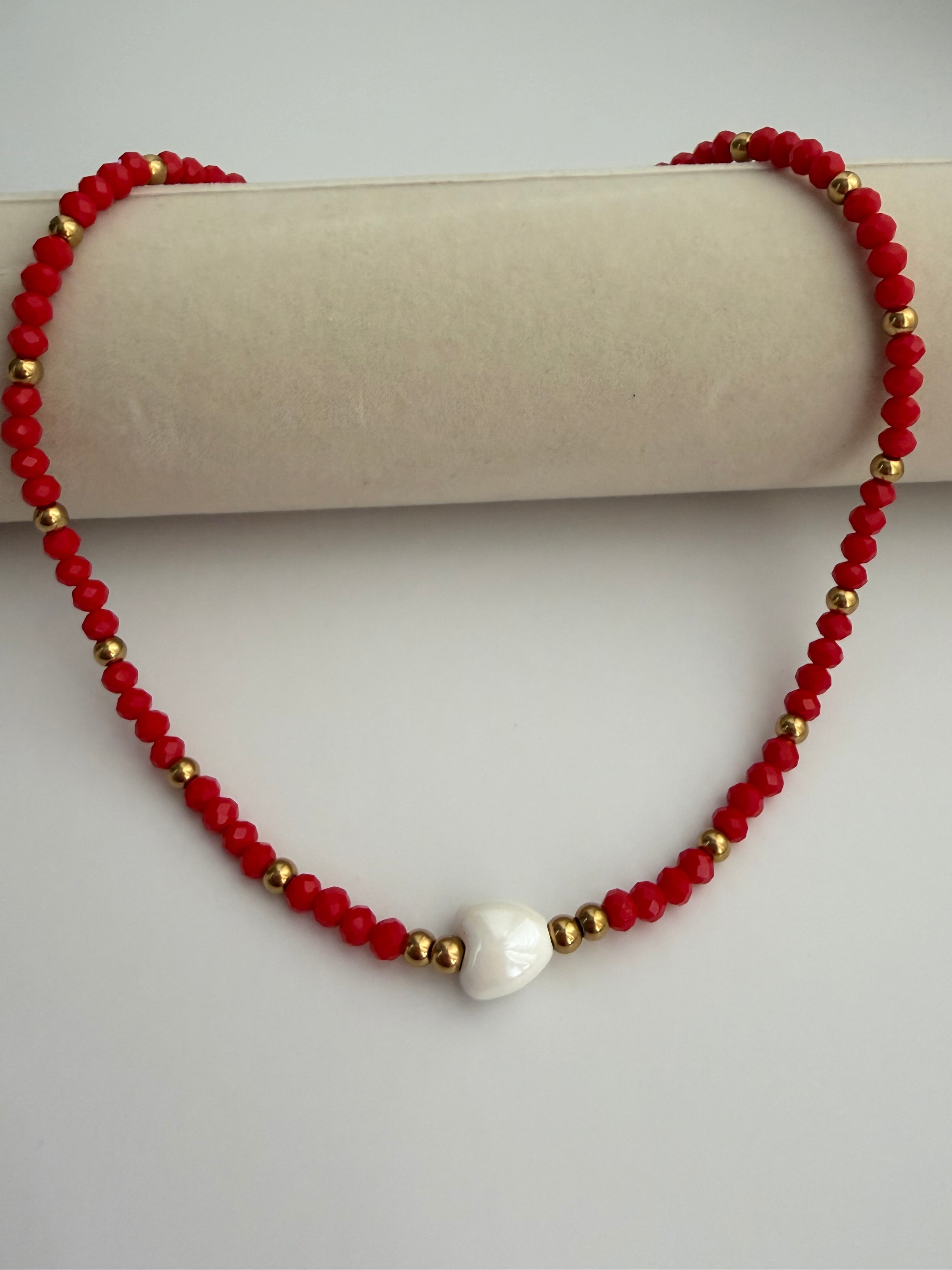 Collar Corazón Valiente 🤍