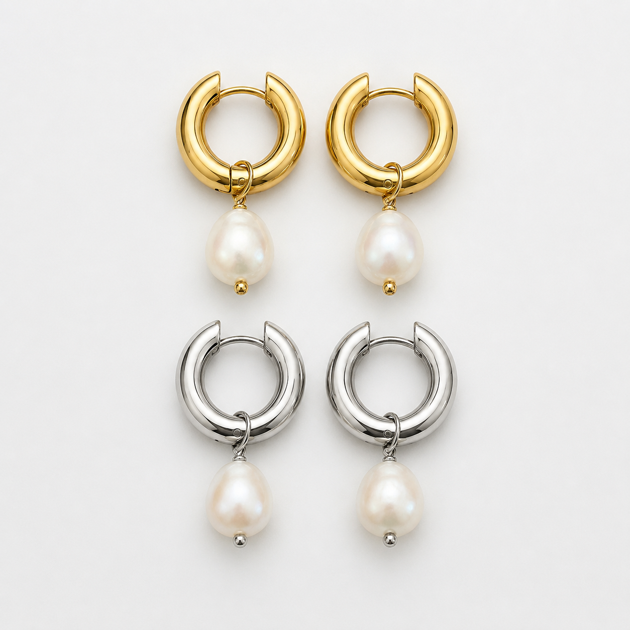 Aretes perlas serena