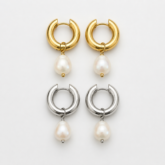 Aretes perlas serena