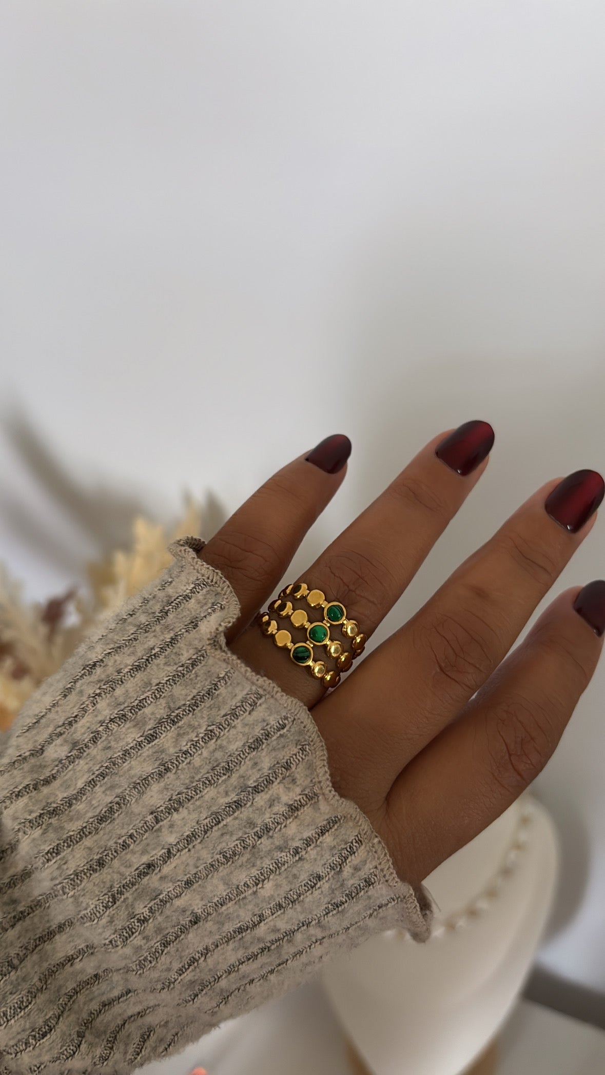 Anillo Esmeralda Chic