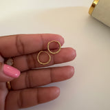 Mini Argollas Twist – Acero Inoxidable 304