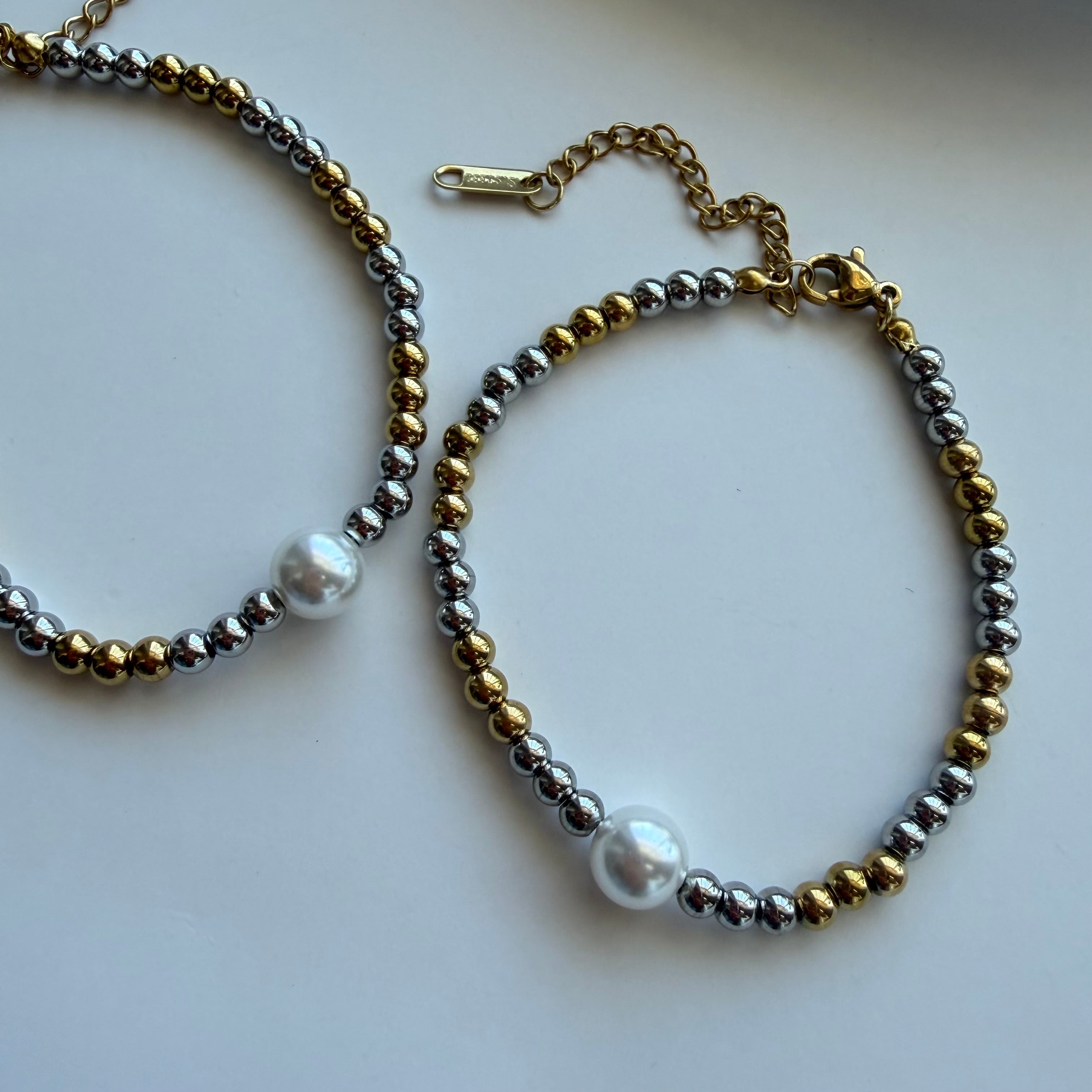 Pulsera Perla Bicolor