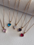 Collar Corazón Brillante – Acero Inoxidable 18K