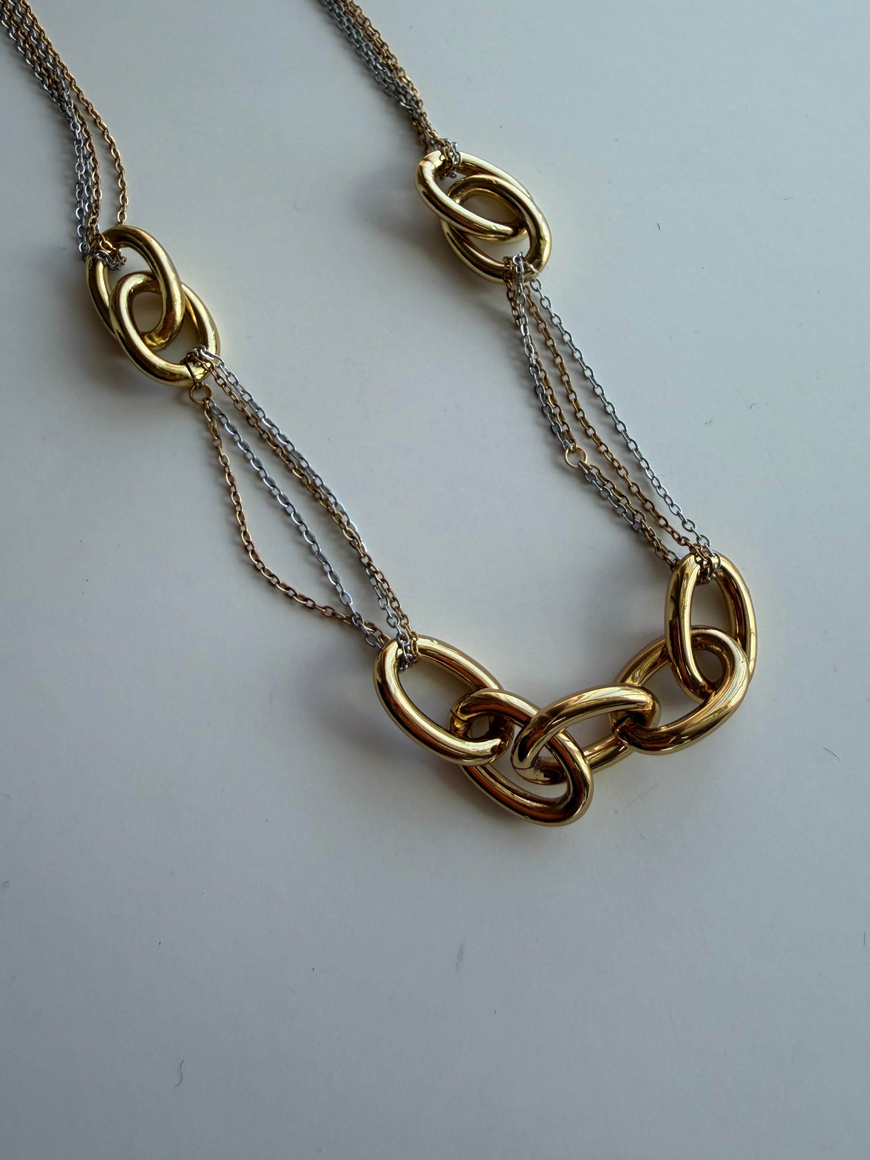 Collar Dúo Eslabones Bold