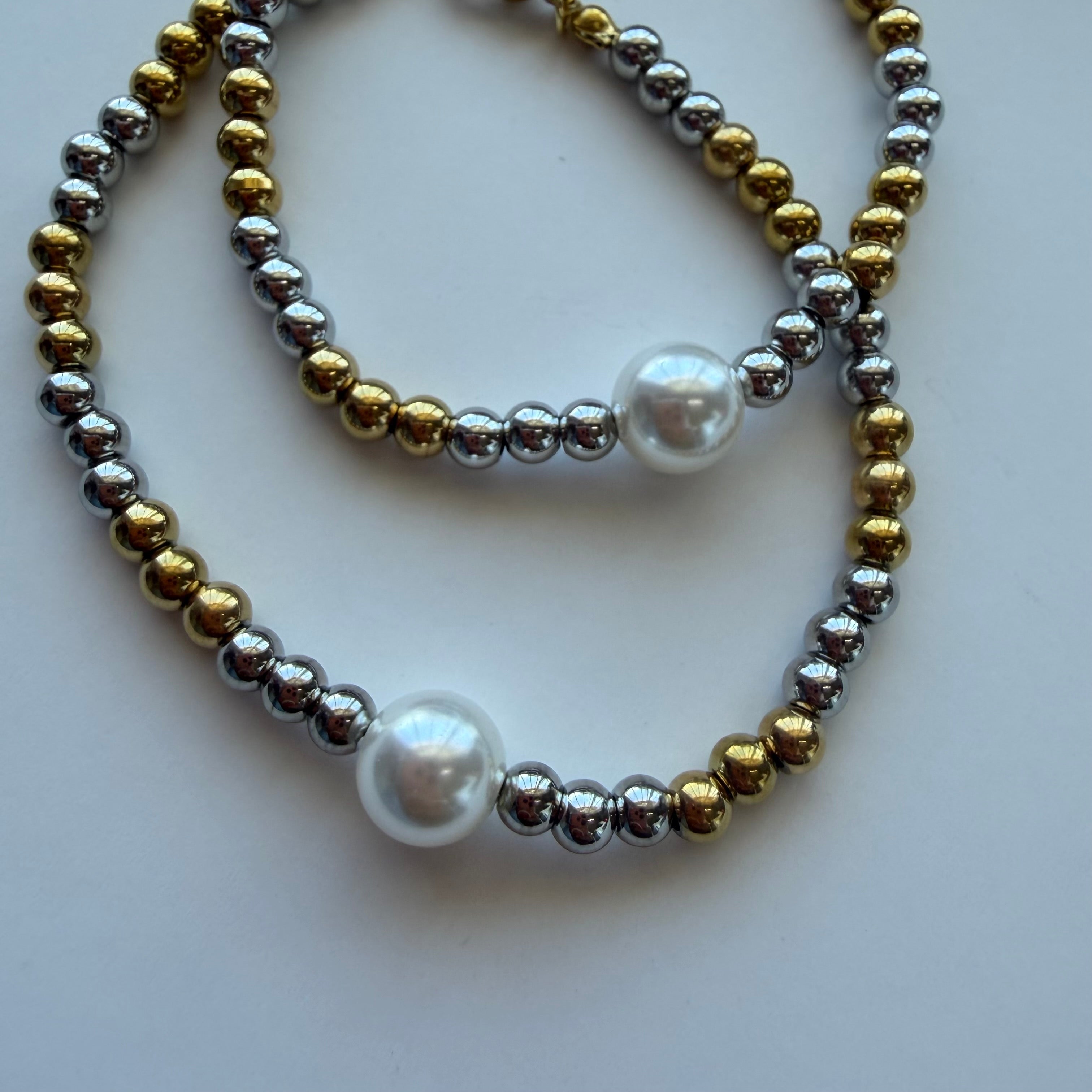 Pulsera Perla Bicolor