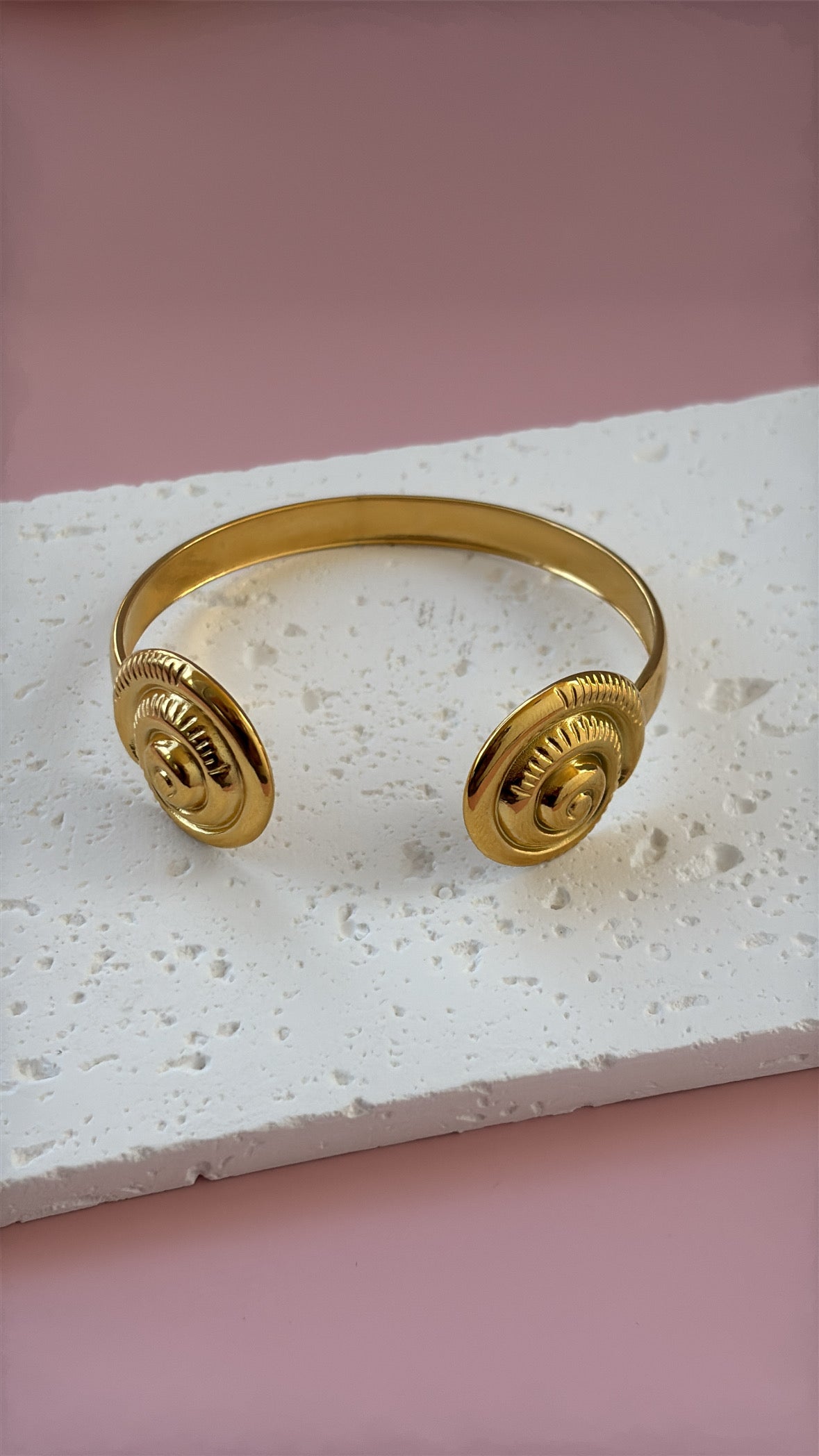 Espiral Dorada✨(acero inoxidable, 18K)