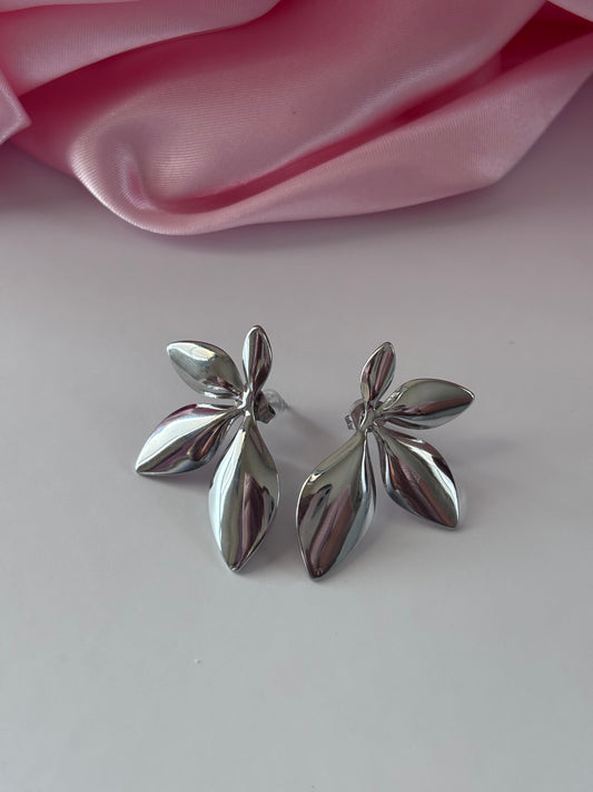 Aretes Leaf Luxe– Acero Inoxidable 304