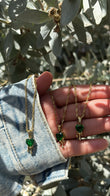Corazón Glow – Verde Esmeralda (Collar 316)