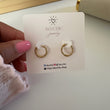 Mini Argollas Twist – Acero Inoxidable 304