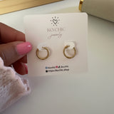 Mini Argollas Twist – Acero Inoxidable 304