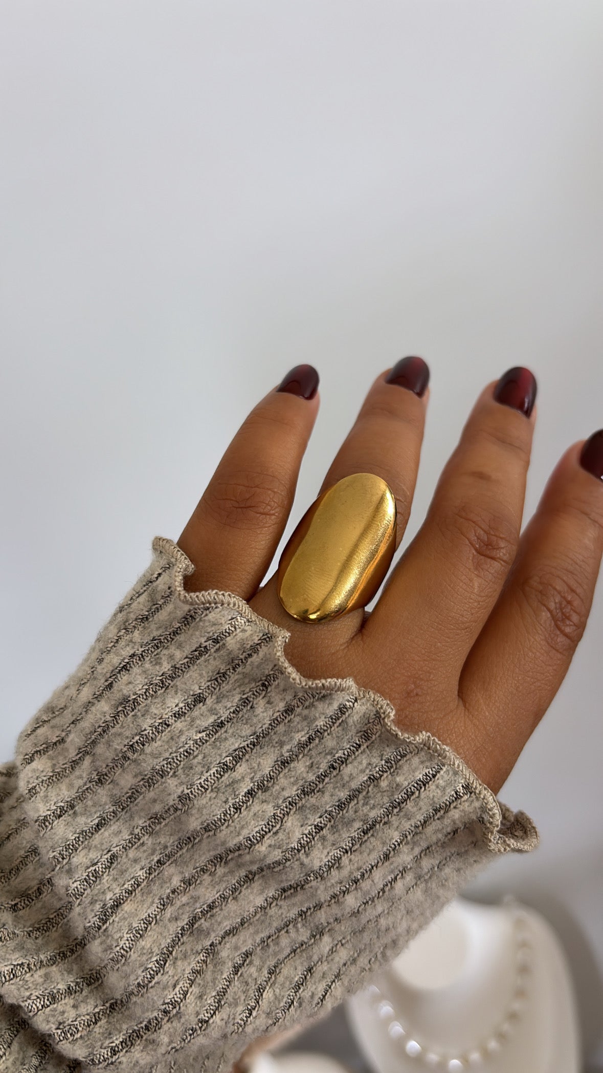 Anillo Dorado Bold 18K ✨