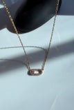 Collar Dije Oval Brillante
