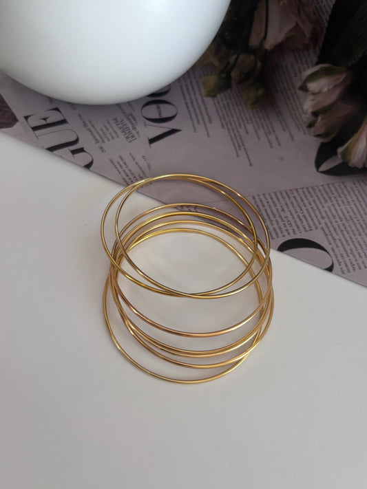 Set de Bangles Minimalistas – Acero Inoxidable