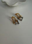 Aretes Link Doble Bicolor