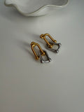 Aretes Link Doble Bicolor