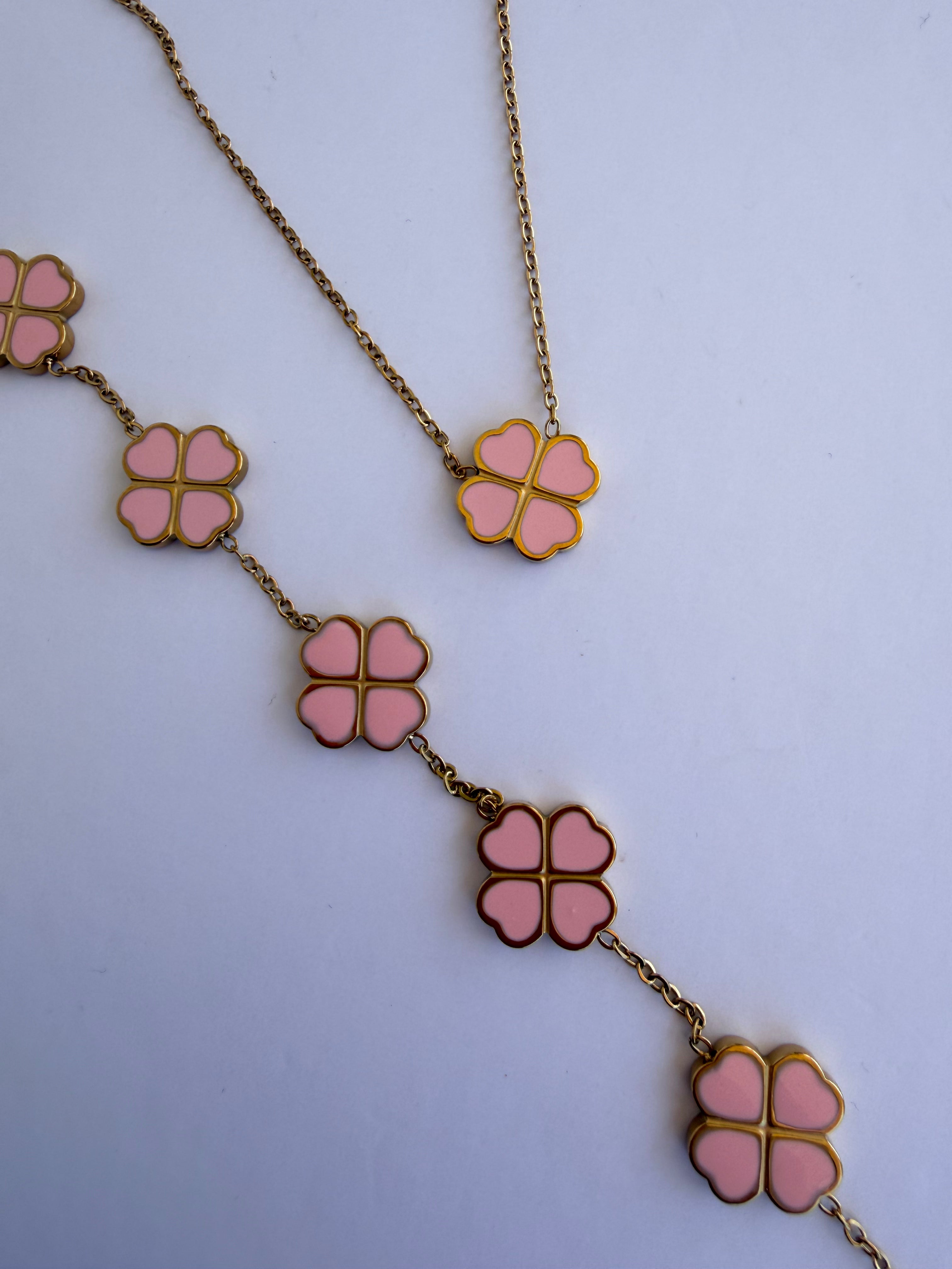 Set Clover (Acero Inoxidable 304)
(Collar + Pulsera)