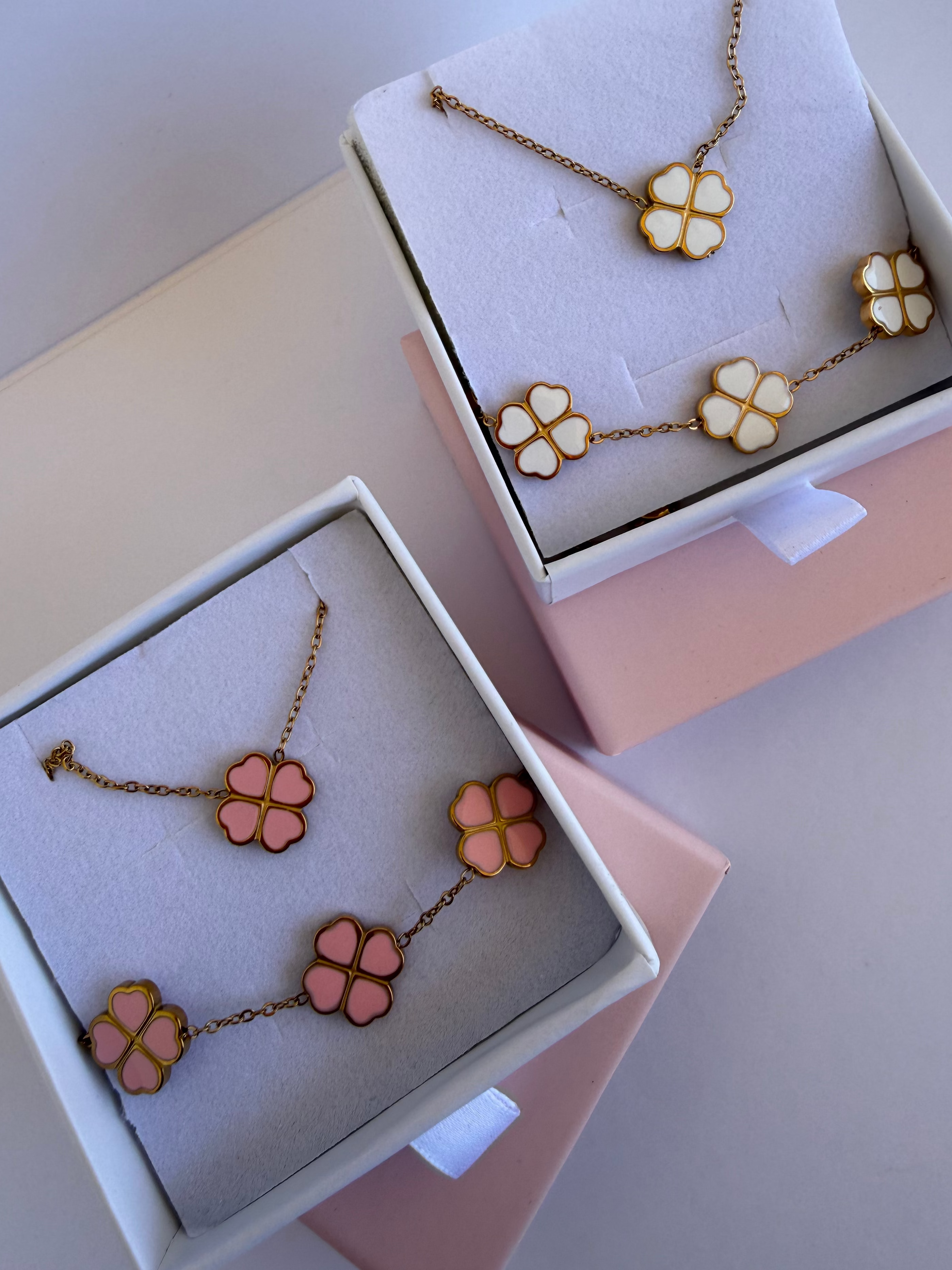 Set Clover (Acero Inoxidable 304)
(Collar + Pulsera)