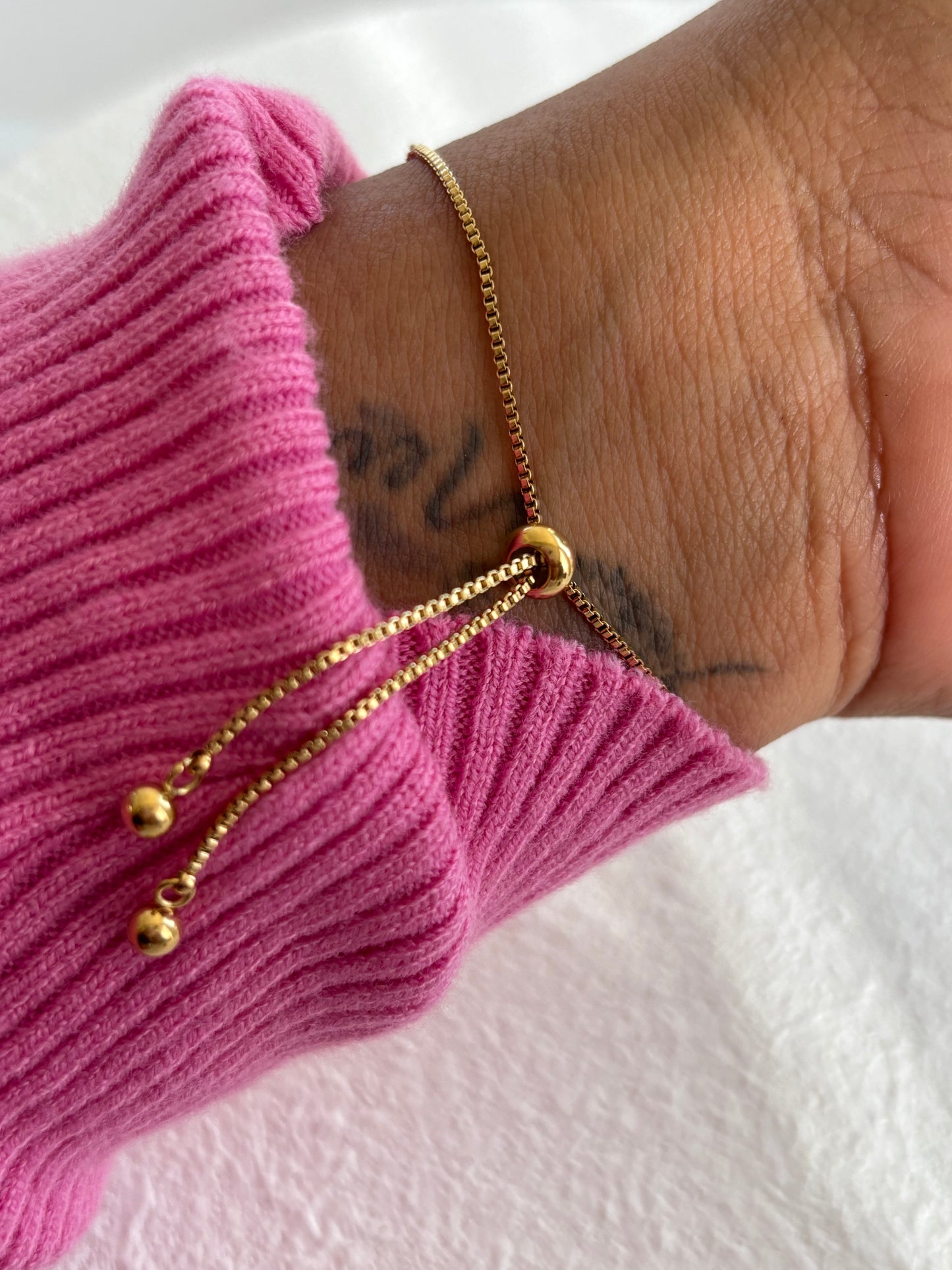 Noir Love – Pulsera / Acero Inoxidable 316 / Baño en Oro 18K